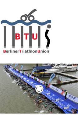 Vorschau der mobilen Webseite www.btu-info.de, Berliner Triathlon Union