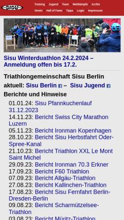 Vorschau der mobilen Webseite www.sisu-berlin.de, SISU Berlin