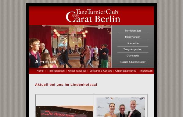 Vorschau von www.ttc-carat.de, TTC Carat - Turniertanzsportclub Carat Berlin e.V.