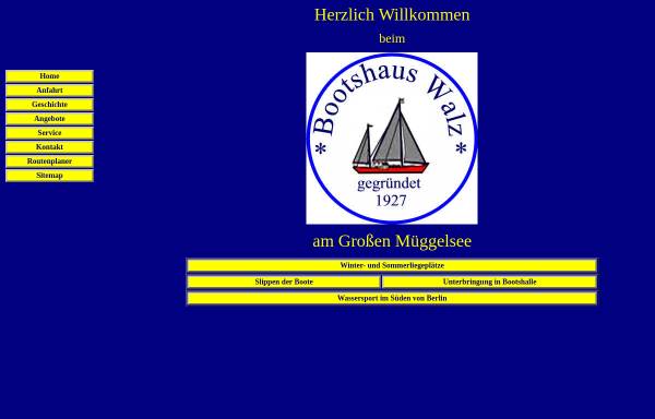 Vorschau von www.bootshaus-walz.de, Bootshaus-Walz