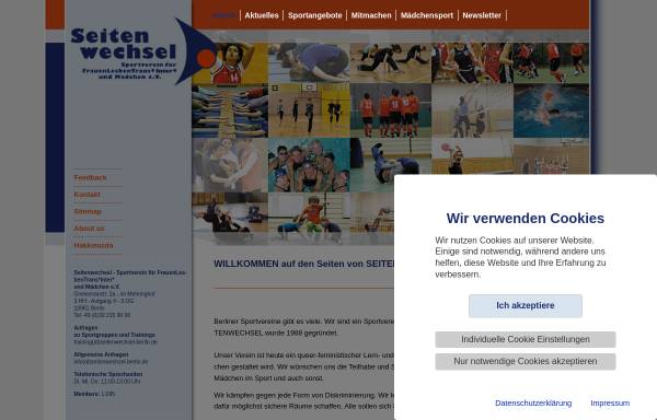 Vorschau von www.seitenwechsel-berlin.de, Seitenwechsel - Sportverein für Schwule und Lesben e.V.