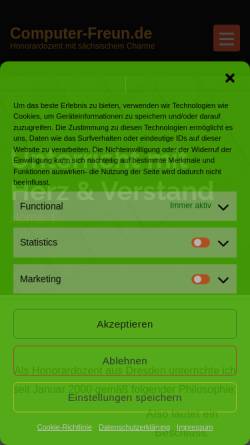 Vorschau der mobilen Webseite www.computer-freun.de, Computer - Freun.de