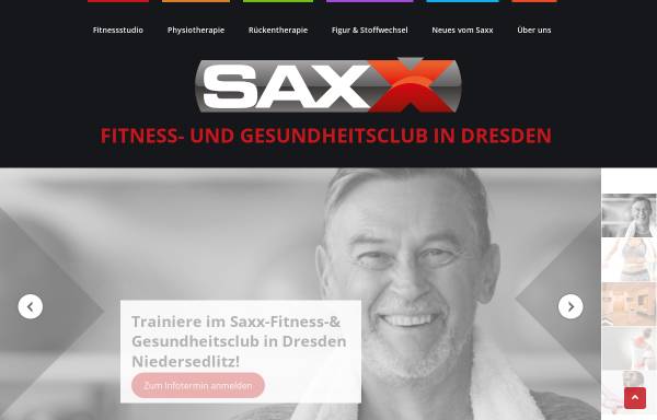 Vorschau von www.saxx-fitness.de, SAXX - Fitness