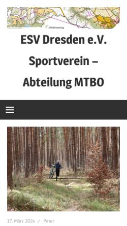Vorschau der mobilen Webseite www.mtb-dresden.de, MTO