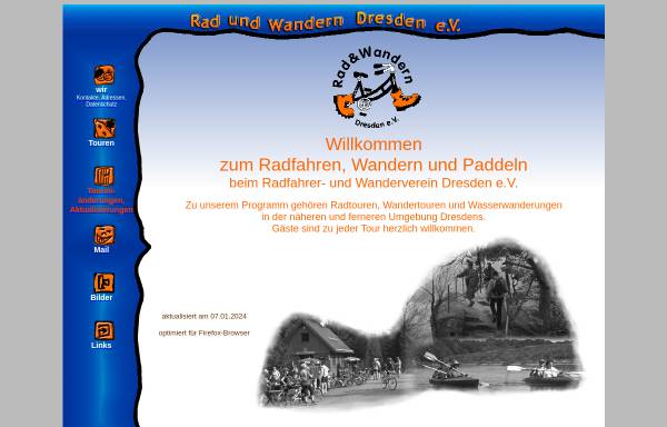 Vorschau von www.rad-dresden.de, Radfahrer- und Wanderverein Dresden e.V.