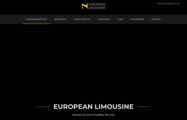 Vorschau von european-limousine.com, Limousine Chauffeur Service
