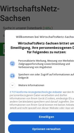 Vorschau der mobilen Webseite www.wn-sachsen.de, WirtschaftsNetz-Sachsen
