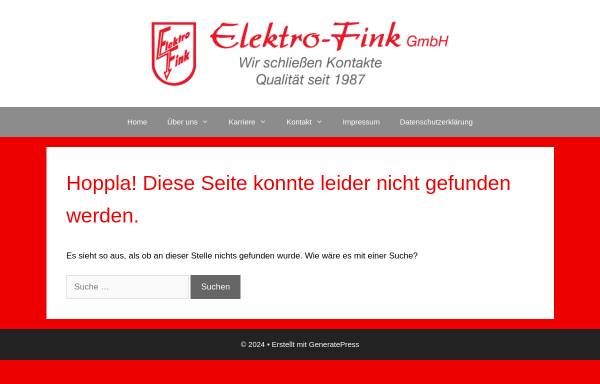 Vorschau von elektro-fink.de, Elektro-Fink GmbH