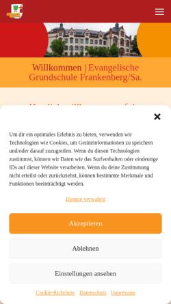 Vorschau der mobilen Webseite www.evgs-frankenberg.de, Evangelische Grundschule Frankenberg