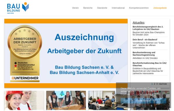 Vorschau von bau-bildung.de, Berufsförderungswerk Bau Sachsen e.V.