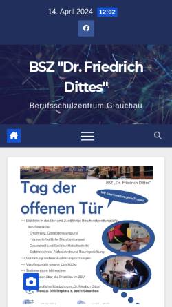Vorschau der mobilen Webseite www.bsz-glauchau.de, Berufsschulzentrum