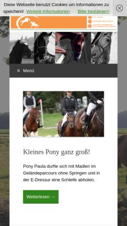 Vorschau der mobilen Webseite www.reitverein-floeha.de, RSG 