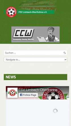 Vorschau der mobilen Webseite www.fsv-limbach.de, FSV Limbach-Oberfrohna