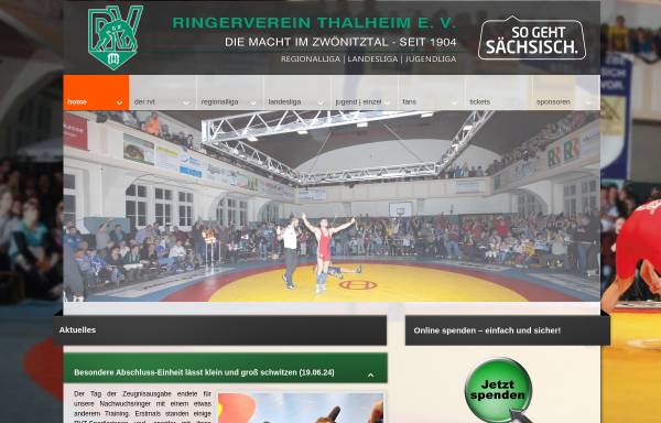 Vorschau von www.ringen-thalheim.de, RV Thalheim