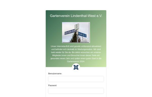 Vorschau von www.lindenthal-west.de, Gartenverein Lindenthal West e.V.