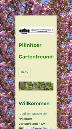 Vorschau der mobilen Webseite www.pillnitzer-gartenfreunde.de, Pillnitzer Gartenfreunde e.V.