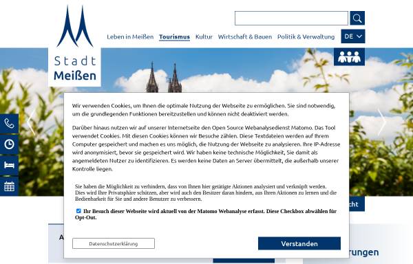 Vorschau von www.touristinfo-meissen.de, Tourist-Information