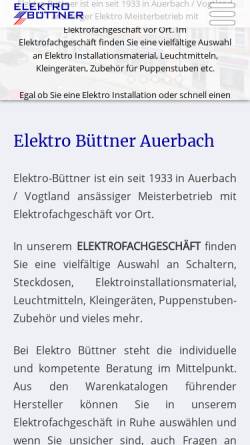 Vorschau der mobilen Webseite www.elektro-buettner.de, Elektro Büttner