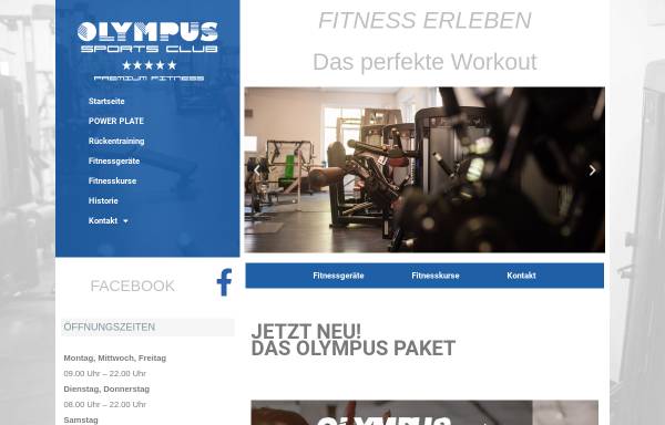 Vorschau von www.fitness-olympus.de, Olympus Fitnessstudio