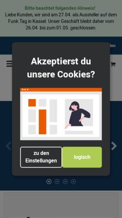 Vorschau der mobilen Webseite funktechnik-dathe.de, Funktechnik Dathe