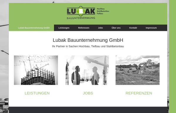 Vorschau von www.lubak.de, LUBAK-Baugesellschaft GmbH