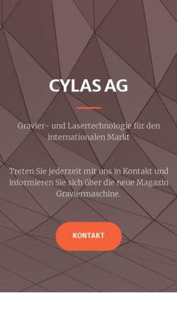 Vorschau der mobilen Webseite www.cylas.de, Cylas AG