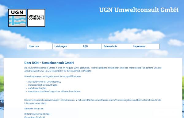 Vorschau von ugn-umweltconsult.de, UGN-Umweltconsult GmbH