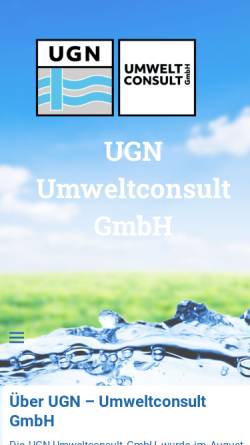 Vorschau der mobilen Webseite ugn-umweltconsult.de, UGN-Umweltconsult GmbH