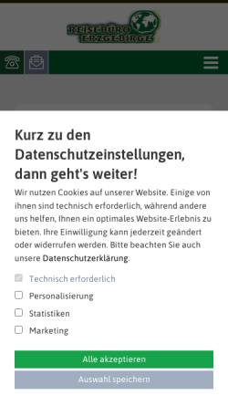 Vorschau der mobilen Webseite www.onlineweg.de, Reisebüro Erzgebirge