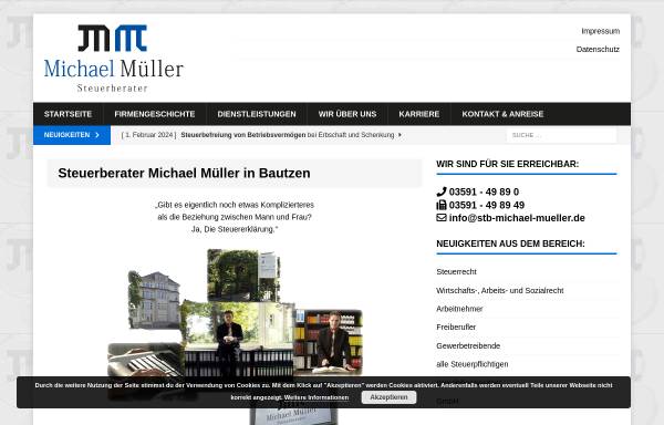 Vorschau von stb-michael-mueller.de, Michael Müller - Steuerberater