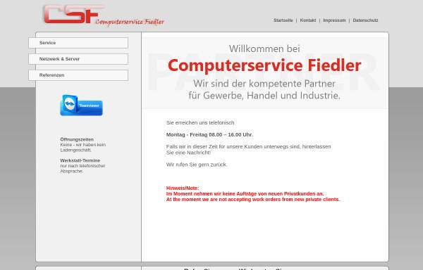 Vorschau von www.computerservice-fiedler.de, Computerservice Fiedler