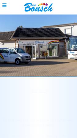 Vorschau der mobilen Webseite www.bus-boensch.de, Kleinbusbetrieb Bönsch aus Glauchau/Sachsen