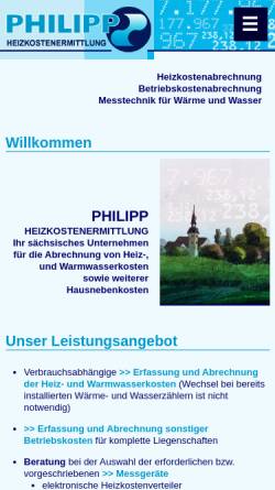 Vorschau der mobilen Webseite www.heizkostenprofi.de, Abrechnungsservice Andreas Ochlich