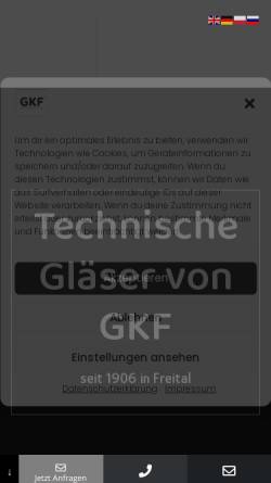 Vorschau der mobilen Webseite www.gkf.de, GKF Neuwirth und Lippmann OHG