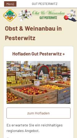 Vorschau der mobilen Webseite www.gut-pesterwitz.de, Gut Pesterwitz