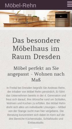Vorschau der mobilen Webseite www.moebel-rehn.de, Möbel Rehn