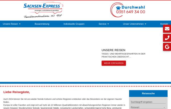 Vorschau von www.sachsen-express.de, Reisedienst Hammer GmbH
