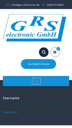 Vorschau der mobilen Webseite www.grs-electronic.de, GRS electronic GmbH
