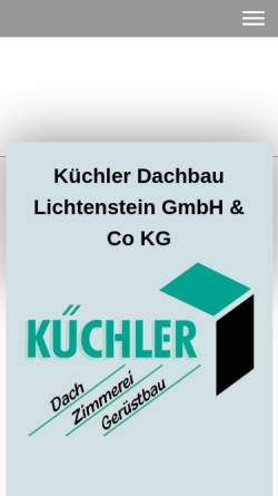 Vorschau der mobilen Webseite www.dachdecker-kuechler.de, Firma Küchler GmbH