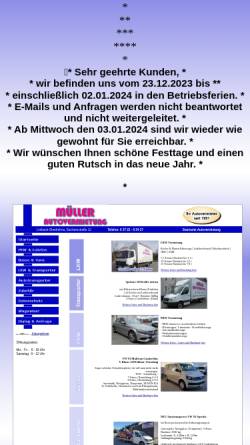 Vorschau der mobilen Webseite www.mueller-autovermietung.de, Autovermietung Müller