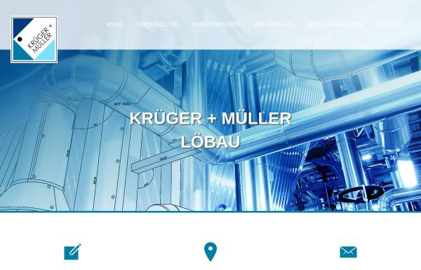 Vorschau von www.ib-km.de, Krüger und Müller Ingenieurbüro für Haustechnik VBI
