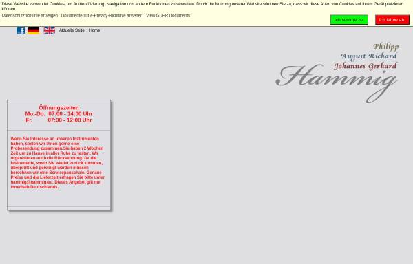 Vorschau von www.hammig-boehmfloetenbau.de, Philipp Hammig & Aug.-Rich. Hammig OHG