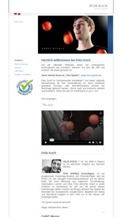 Vorschau der mobilen Webseite www.jongleur-fk.de, Jongleur Felix Koch