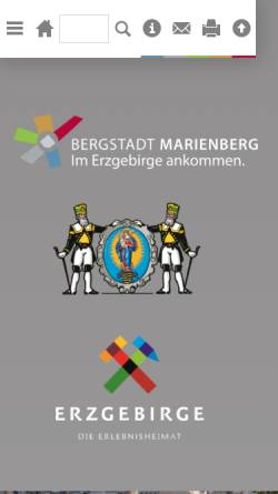Vorschau der mobilen Webseite www.marienberg.de, Bergstadt Marienberg