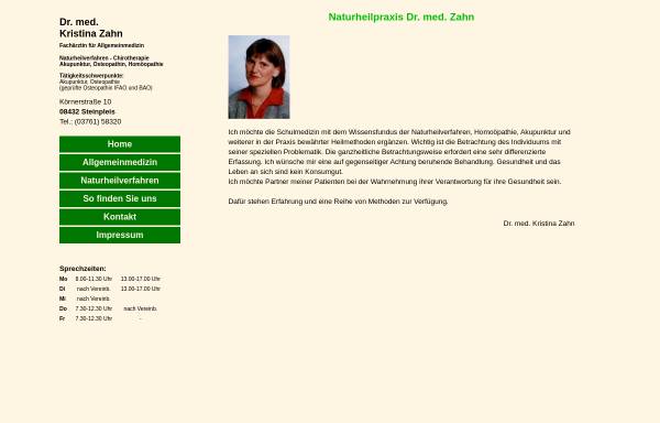 Vorschau von www.naturheilpraxis-zahn.de, Naturheilpraxis Dr. med. Zahn