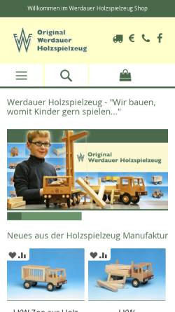 Vorschau der mobilen Webseite www.werdauer.de, Tischlerei Siegfried Eberlein