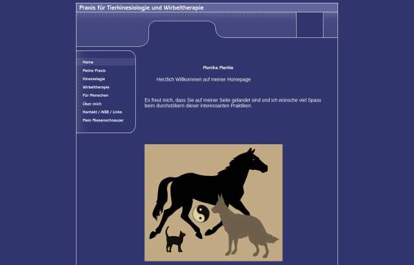 Vorschau von tier-kinesiologie-merkle.ch, Kinesiologie für Tiere - Monika Merkle