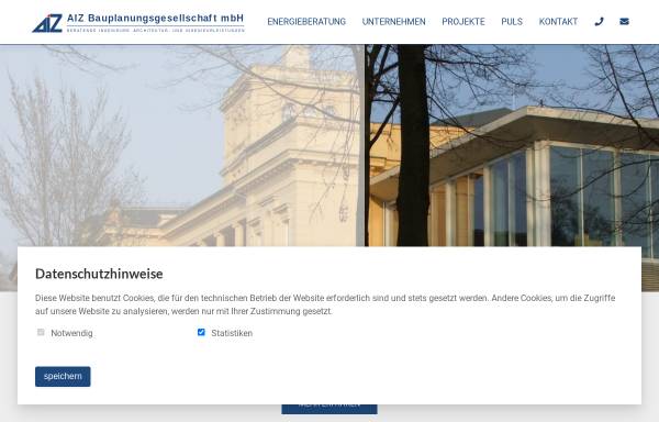 Vorschau von www.bauplanung-aiz.de, Architektur- und Ingenieurbüro für Hoch- und Tiefbau Zittau GmbH