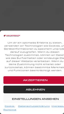 Vorschau der mobilen Webseite www.haus-der-edv.de, K & W Informatik GmbH