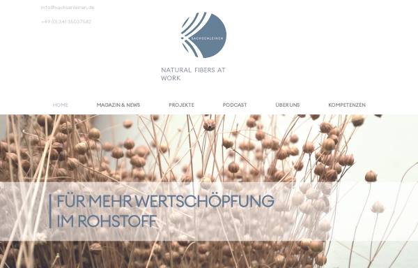 Vorschau von www.sachsenleinen.de, Unternehmensverbund Sachsen-Leinen